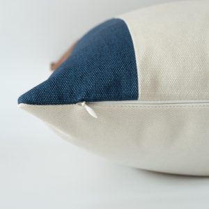 Minimalist Cushion Cover, Navy Blue Linen Pillow Cover, Cream Linen Cushion Cover,brown Suede Leather Pillow Cover 18x18 Inches / 45x45cm