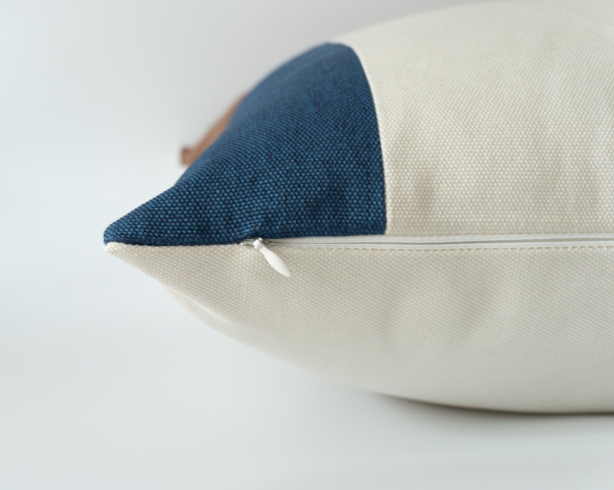 Minimalist Cushion Cover, Navy Blue Linen Pillow Cover, Cream Linen Cushion Cover,brown Suede Leather Pillow Cover 18x18 Inches / 45x45cm