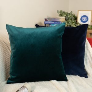 Velvet Emerald Green Pillow Cover: Dark Green Cushion Cover All Sizes