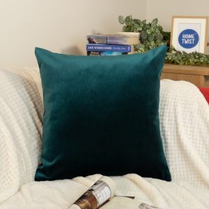 Velvet Emerald Green Pillow Cover: Dark Green Cushion Cover All Sizes