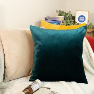 Velvet Emerald Green Pillow Cover: Dark Green Cushion Cover All Sizes