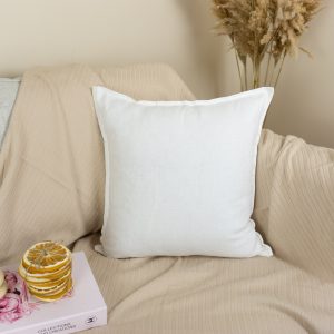 Natural Washed Cotton Linen White Pillow Cover, White Linen Pillowcase (any Custom Size)