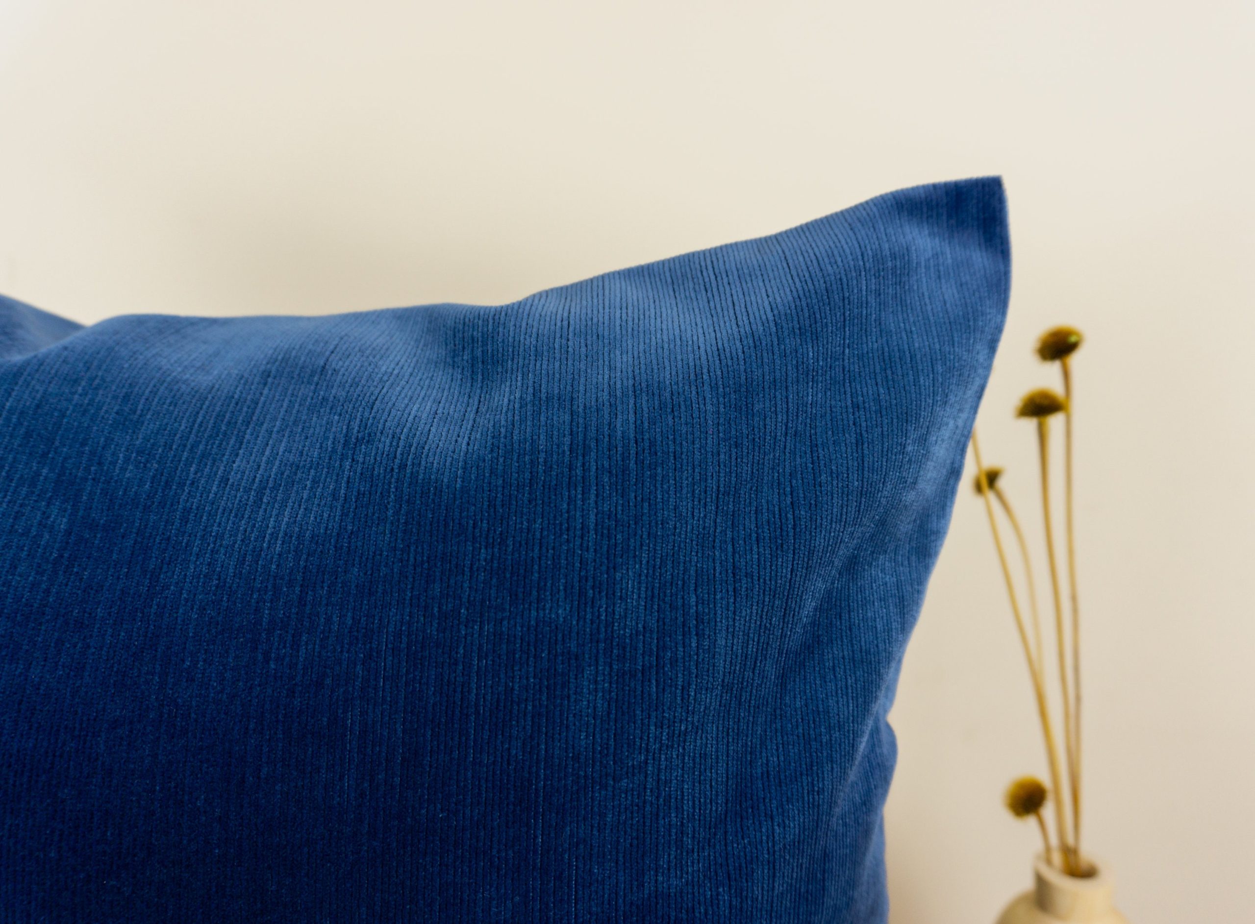 Cord Velvet Dark Blue Pillow-cushion Cover, Navy Blue Pillow Cover (all Sizes)
