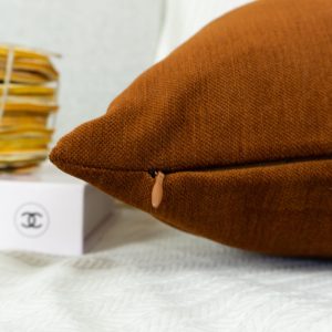 Luxury Cosy Linen Terracotta Pillow Cover, Rust Cosy Decorative Cushion Covers (any Custom Size)