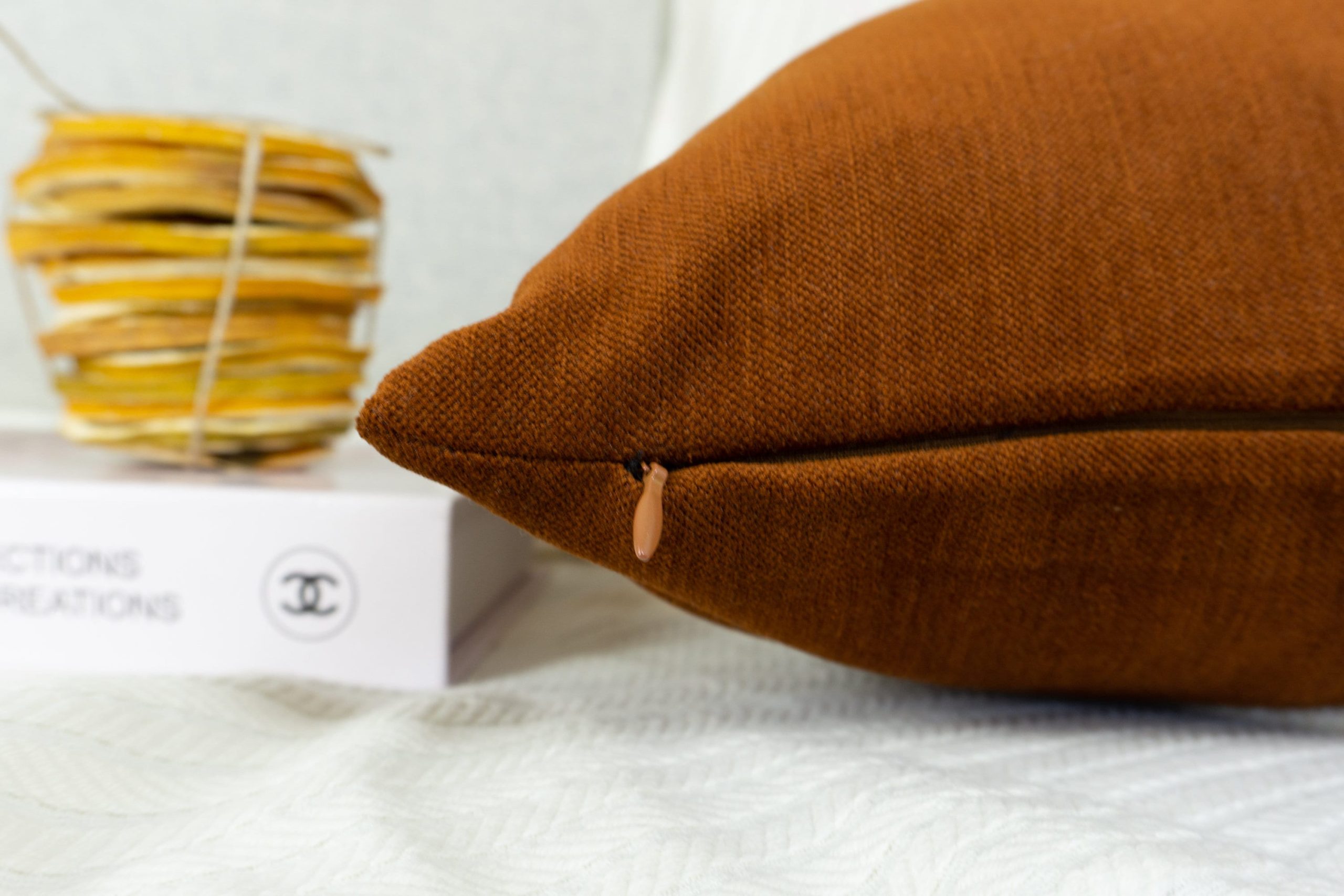 Luxury Cosy Linen Terracotta Pillow Cover, Rust Cosy Decorative Cushion Covers (any Custom Size)