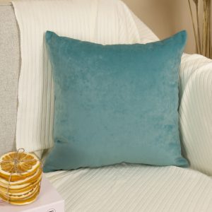 Velvet Mint Blue Pillow Cover: Light Blue Cushion Cover All Sizes