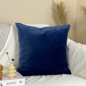 Cord Velvet Dark Blue Pillow-cushion Cover, Navy Blue Pillow Cover (all Sizes)