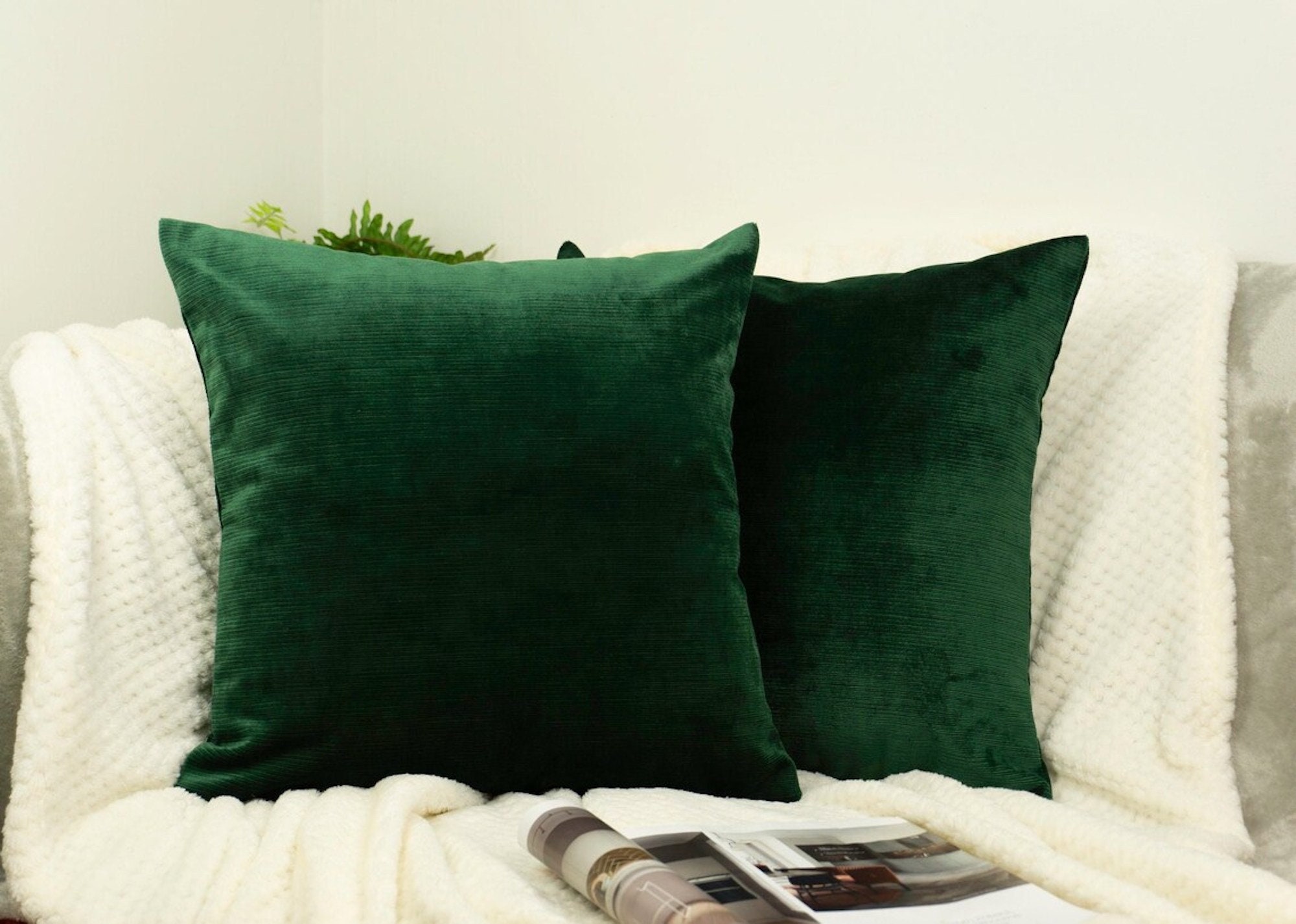 Cord Velvet Dark Blue Pillow-cushion Cover, Navy Blue Pillow Cover (all Sizes)