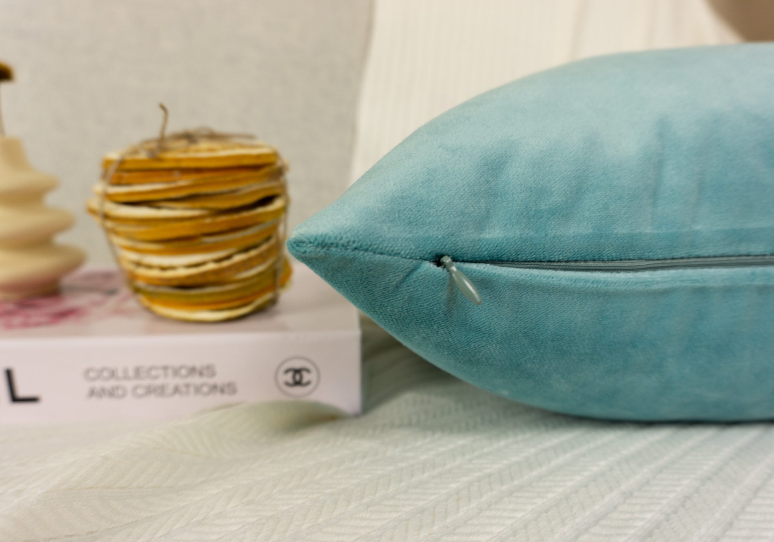 Velvet Mint Blue Pillow Cover: Light Blue Cushion Cover All Sizes