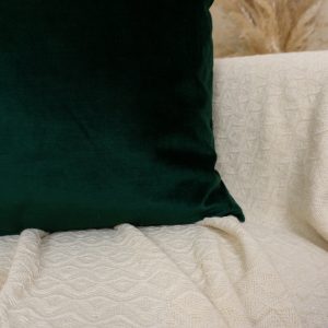 Dark Green Velvet Pillow Cover: Luxury Decorative Cushion Cover All Sizes