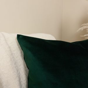 Dark Green Velvet Pillow Cover: Luxury Decorative Cushion Cover All Sizes