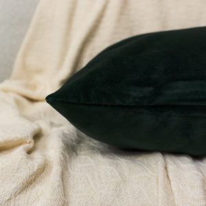 Dark Green Velvet Pillow Cover: Luxury Decorative Cushion Cover All Sizes