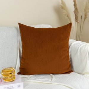 Luxury Cosy Linen Terracotta Pillow Cover, Rust Cosy Decorative Cushion Covers (any Custom Size)