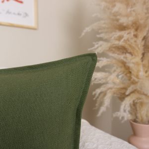 Linen Moss Green Pillow Cover, Upholstery Linen Moss Green Pillow-cushion Covers (all Sizes)