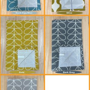 Cotton Linen Scandinavian Style Linear Stem Tea Towels 45x65cm / 18x26"