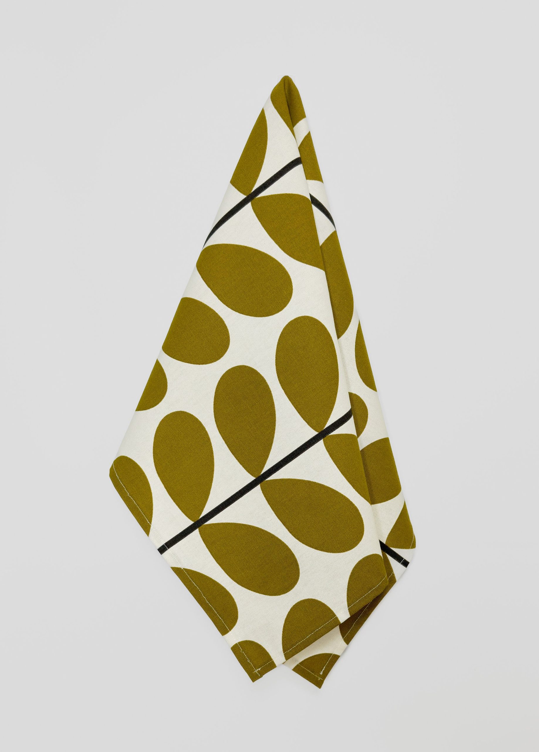 Cotton Linen Scandinavian Style Linear Stem Tea Towels 45x65cm / 18x26"