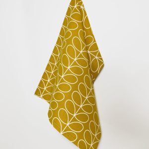 Cotton Linen Scandinavian Style Linear Stem Tea Towels 45x65cm / 18x26"