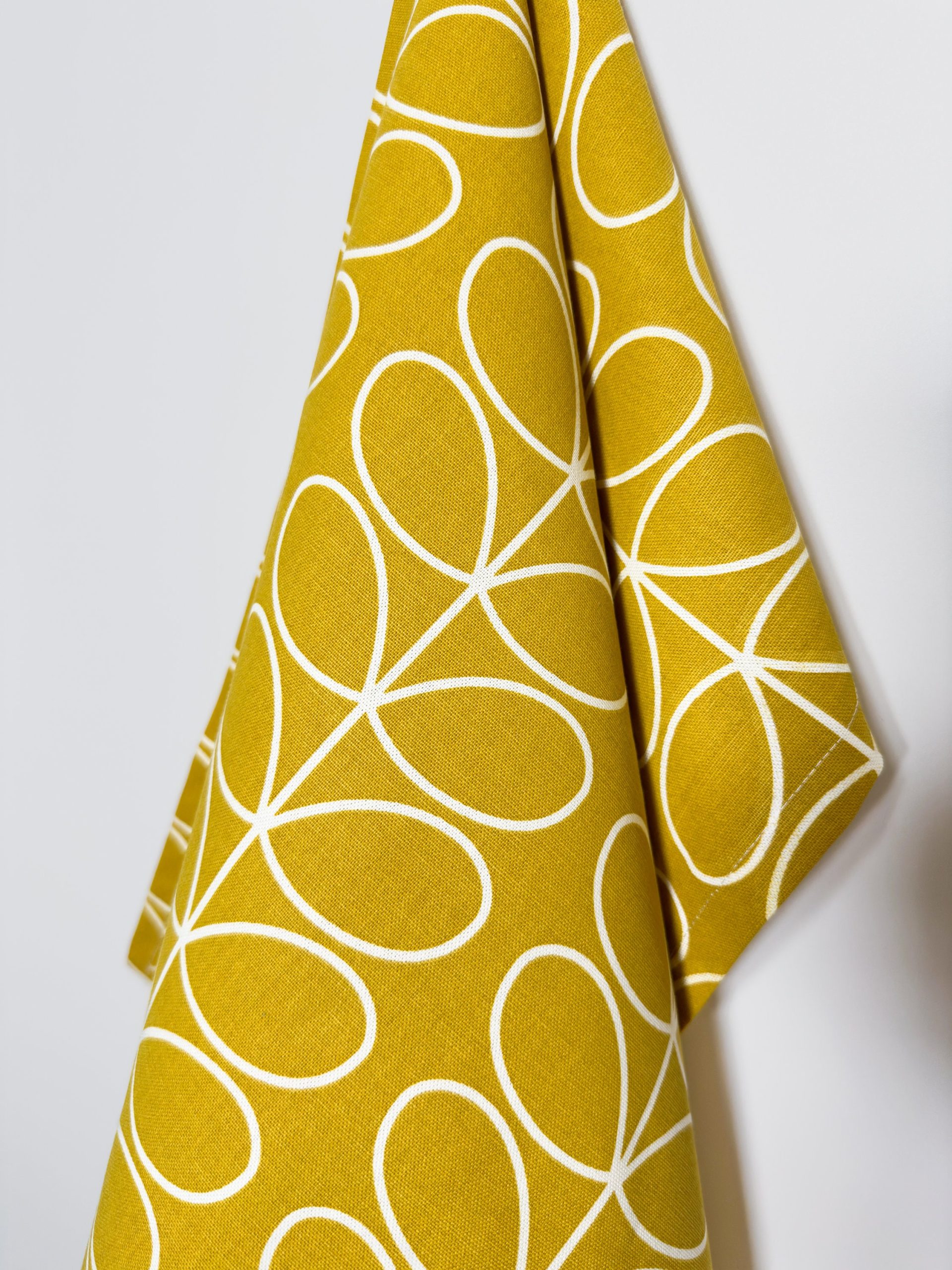 Cotton Linen Scandinavian Style Linear Stem Tea Towels 45x65cm / 18x26"