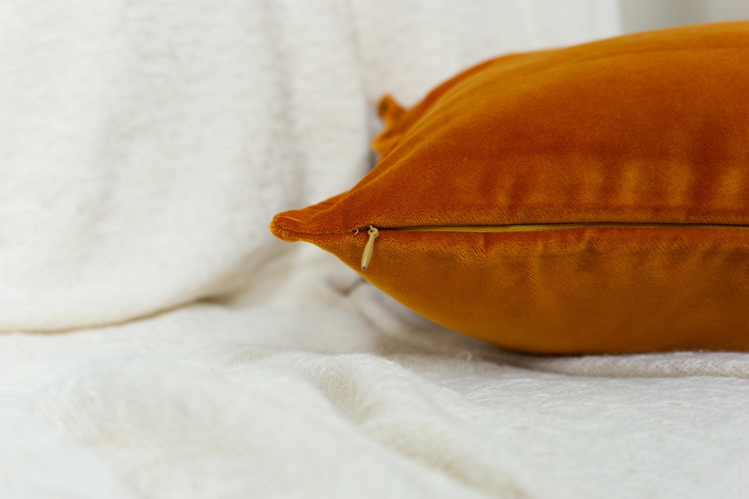 Luxury Velvet Burnt Orange Cushion Cover, Velvet Burnt Orange Pillow Cover, (all Sizes)