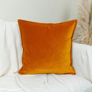 Luxury Velvet Burnt Orange Cushion Cover, Velvet Burnt Orange Pillow Cover, (all Sizes)