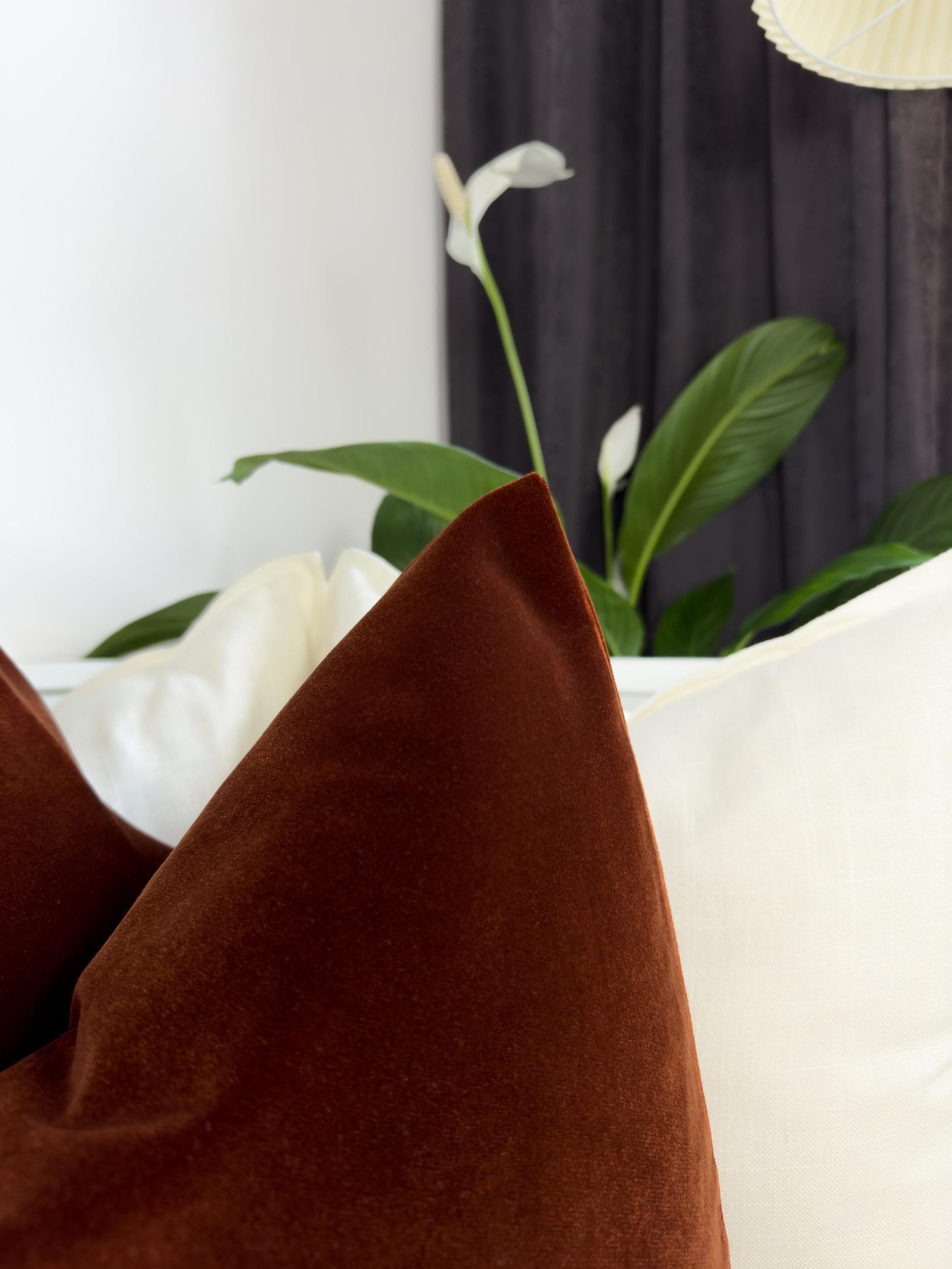 Velvet Terracotta Pillow Cover, Velvet Rust Pillow Cover, Burnt Terracotta Cushion Cover, (all Sizes)