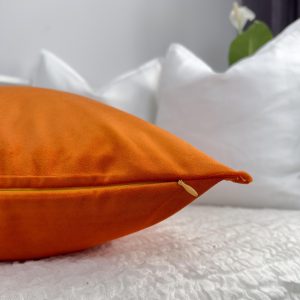 Premium Velvet Cushion Covers: Rust Throw Pillow Covers All Sizes