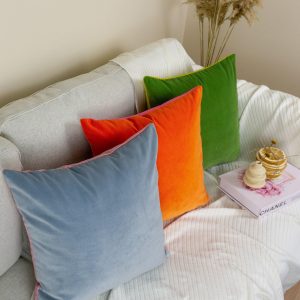 Velvet Double Side Colour Pillow Cover Customised Scatter Cushion Cover, 42 Colour Options. (all Sizes)