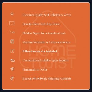 Velvet Burnt Orange Colourblock Cushion Cover For Home Decor Velvet Orange Cream Linen Cushion Cover (all Sizes)