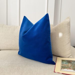 Premium Velvet Royal Blue Pillow Cover Navy Blue Cushion Cover Long Pillow Navy Lumbar Pillow Cover (all Sizes)