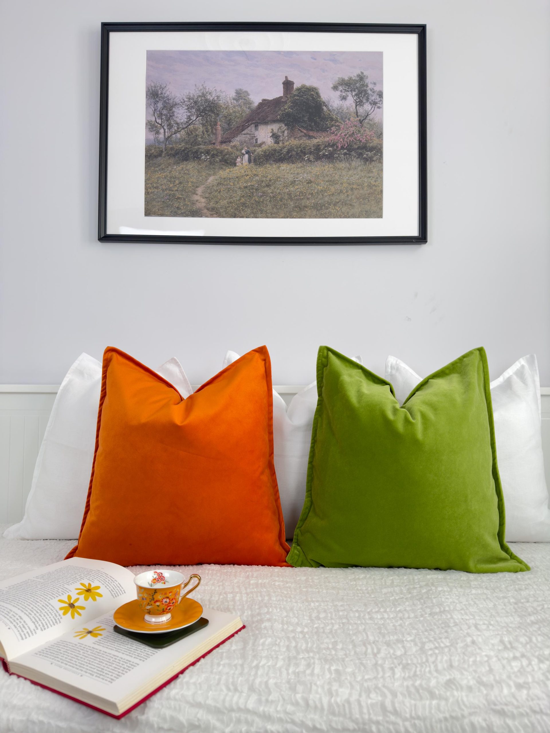 Velvet Orange Cushion Cover Home Decor Orange Throw Pillow Cover (all Sizes)