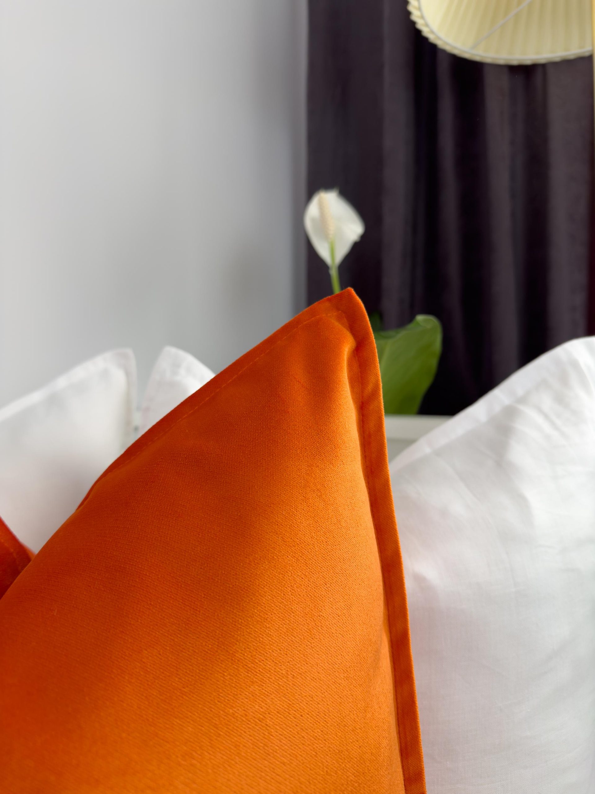 Velvet Orange Cushion Cover Home Decor Orange Throw Pillow Cover (all Sizes)