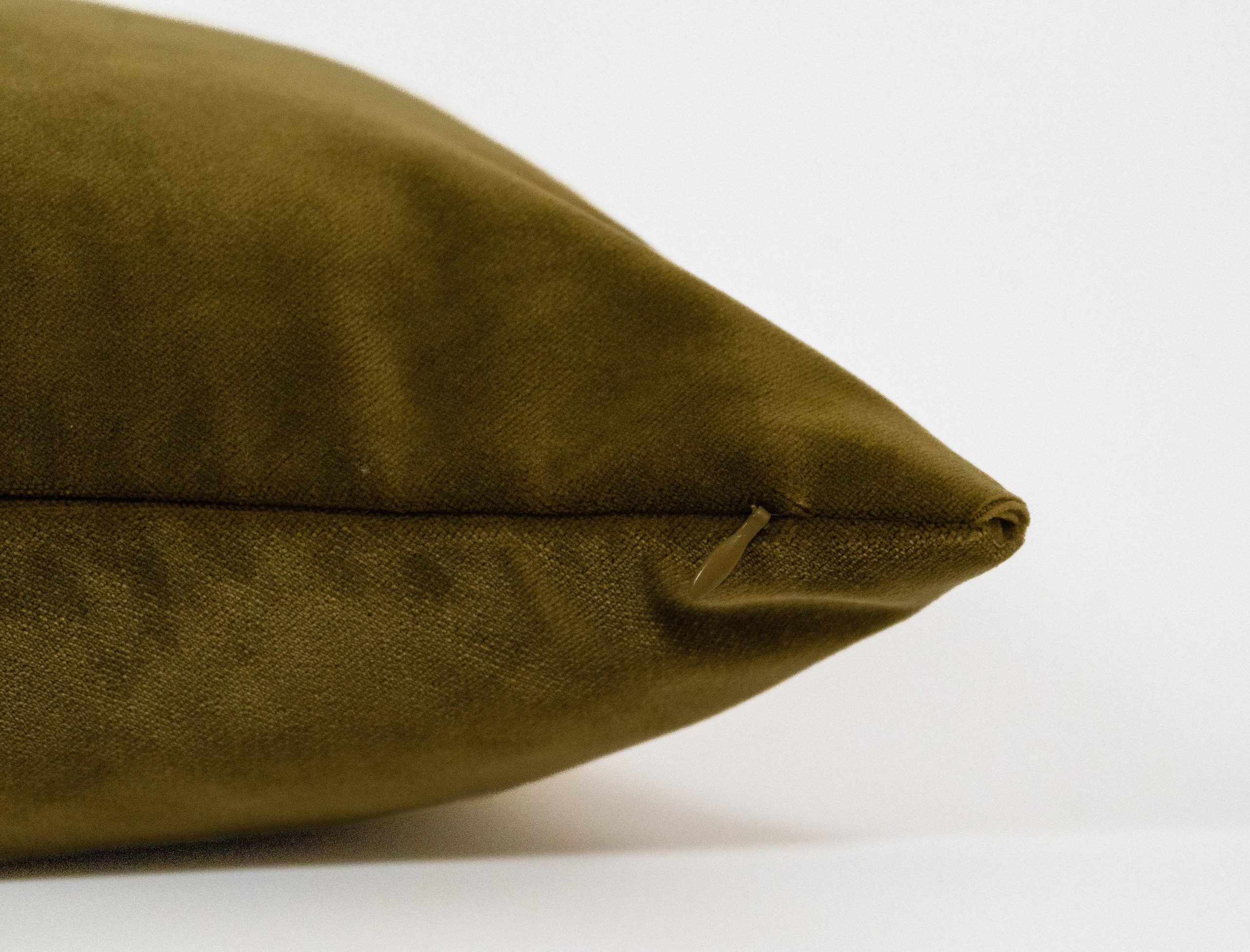 Velvet Khaki Green Pillow Cover Moss Green Cushion Soft Velvet Lumbar Pillow Cover Decorative Cushion For Couch Or Bed (all Sizes)