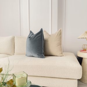 Velvet Dark Grey Cushion Cover Soft Grey Sofa Cushion Elegant Velvet Pillow Cover For Couch Or Bed (all Sizes)