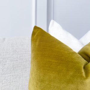 Velvet Golden Olive Cushion Cover Mustard Sofa Cushion Soft Cotton Velvet Decorative Cushion For Couch Or Bed