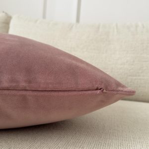 Velvet Dusty Pink Cushion Cover Powder Pink Sofa Cushion Soft Cotton Velvet Lumbar Cushion For Couch Or Bed