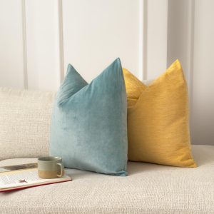 Velvet Aqua Blue Cushion Cover Turquoise Sofa Cushion Soft Cotton Velvet Decorative Cushion For Couch Or Bed