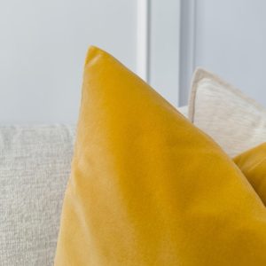 Velvet Orange Cushion Cover Scatter Yellow Cushion Decorative Square Pillow Orange Velvet Throw Pillow (all Sizes)