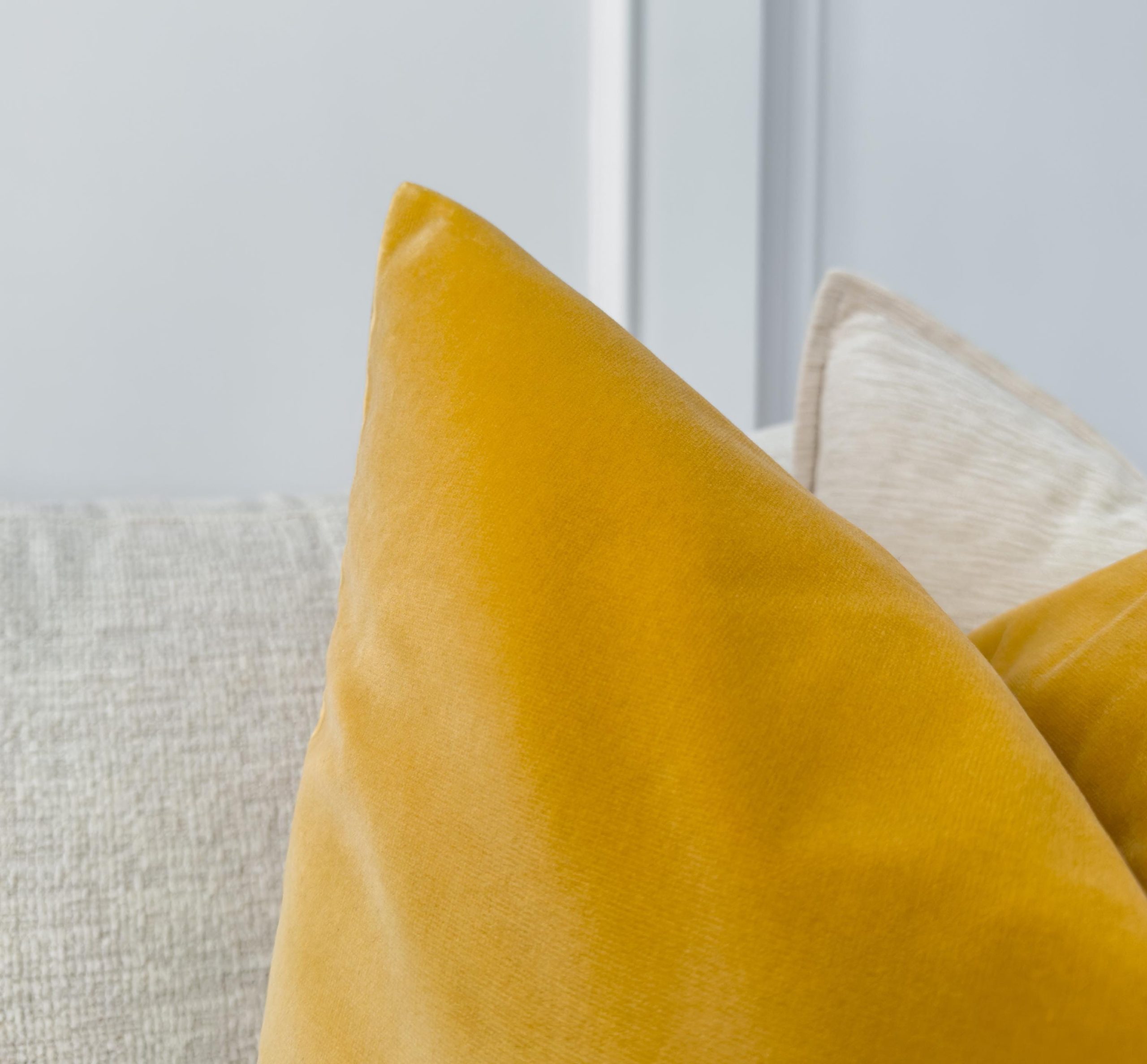 Velvet Orange Cushion Cover Scatter Yellow Cushion Decorative Square Pillow Orange Velvet Throw Pillow (all Sizes)