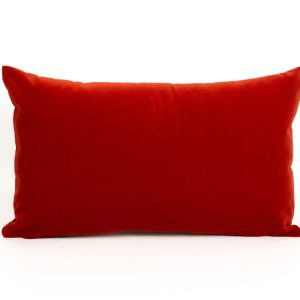 Luxury Velvet Tomato Red Lumbar Pillow Covers Rust Cushion Covers, (all Sizes)