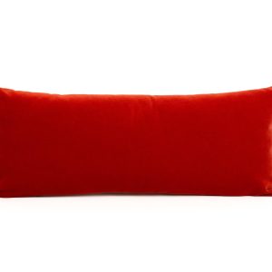 Luxury Velvet Tomato Red Lumbar Pillow Covers Rust Cushion Covers, (all Sizes)
