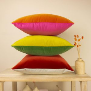 Velvet Double Side Colour Pillow Cover Customised Scatter Cushion Cover, 42 Colour Options. (all Sizes)