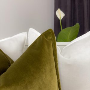 Velvet Khaki Green Pillow Cover Moss Green Cushion Soft Velvet Lumbar Pillow Cover Decorative Cushion For Couch Or Bed (all Sizes)