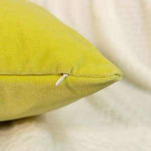 Velvet Yellow Cushion Cover Soft Lemon Yellow Sofa Cushion Luxury Cotton Velvet Pillow Cover For Couch Or Bed