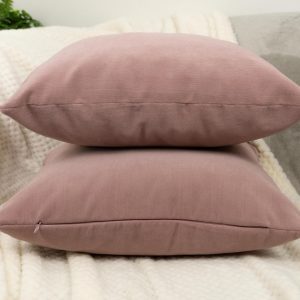 Velvet Dusty Pink Cushion Cover Powder Pink Sofa Cushion Soft Cotton Velvet Lumbar Cushion For Couch Or Bed