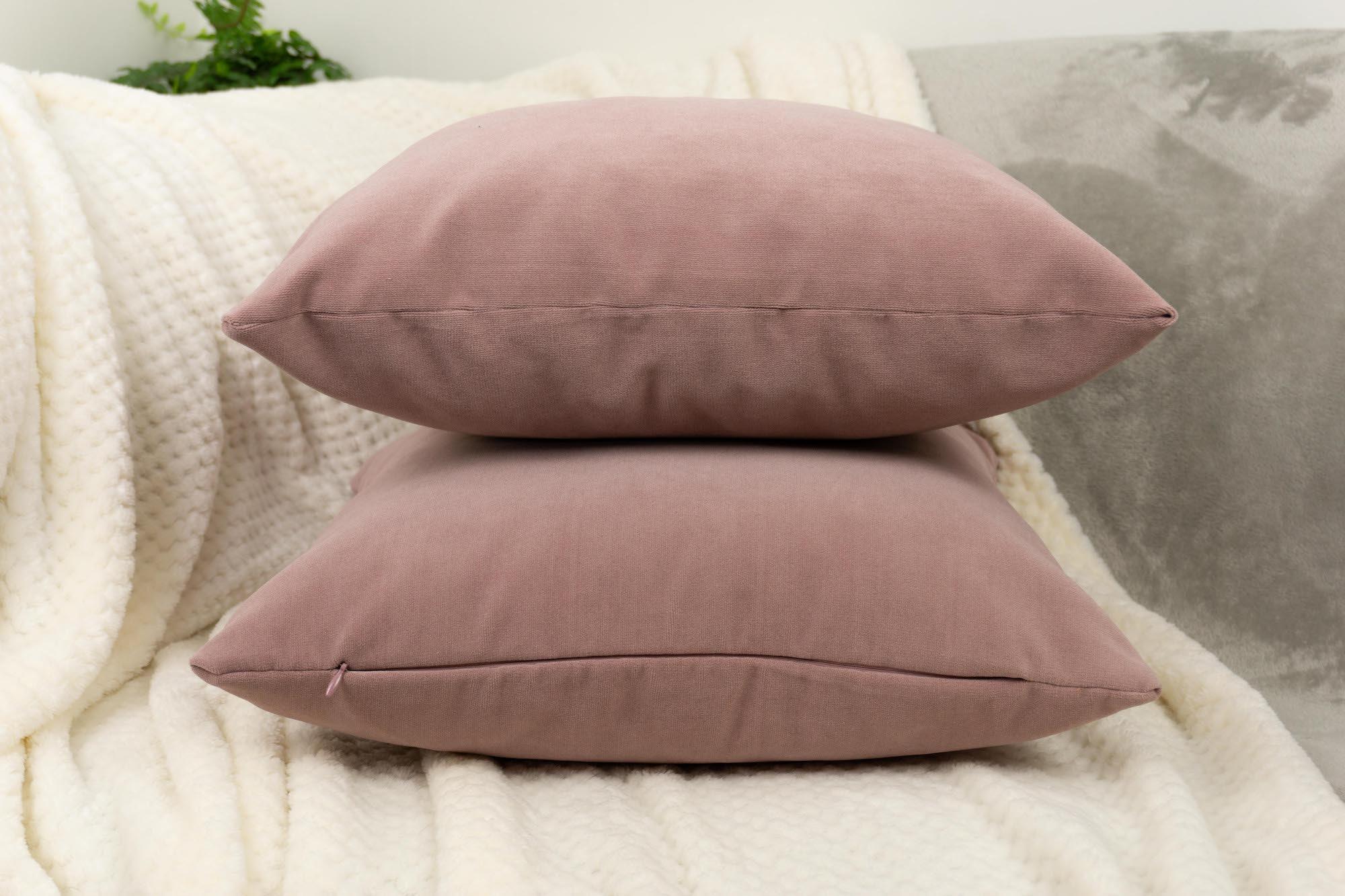 Velvet Dusty Pink Cushion Cover Powder Pink Sofa Cushion Soft Cotton Velvet Lumbar Cushion For Couch Or Bed