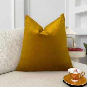 Mustard Throw Pillow Cover:velvet Amber Lumbar Pillow Cover All Sizes