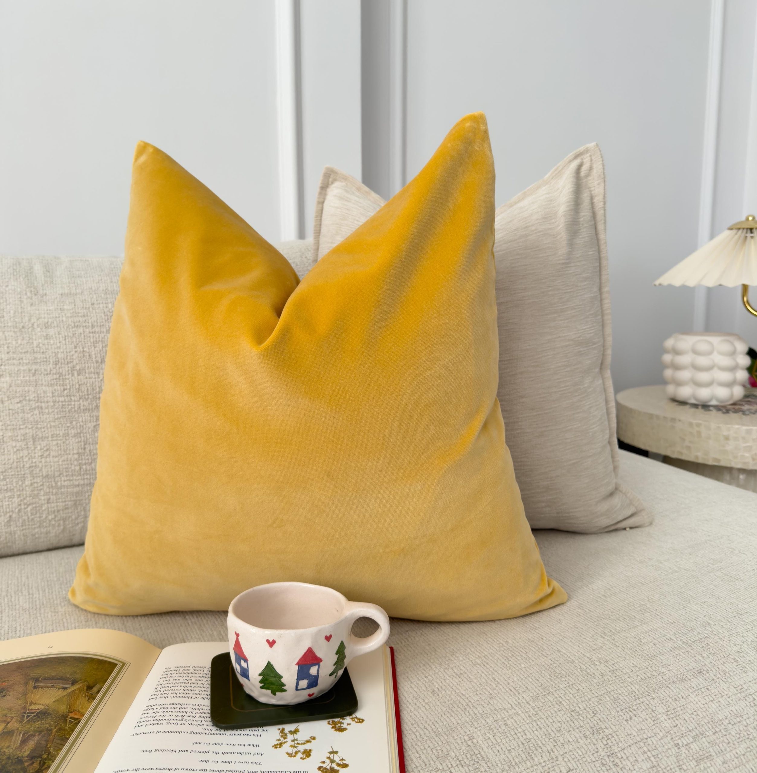 Velvet Orange Cushion Cover Scatter Yellow Cushion Decorative Square Pillow Orange Velvet Throw Pillow (all Sizes)
