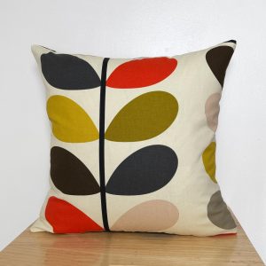 Cotton Linen Scandinavian Style Linear Stem Cushion Covers , 16 Pattern