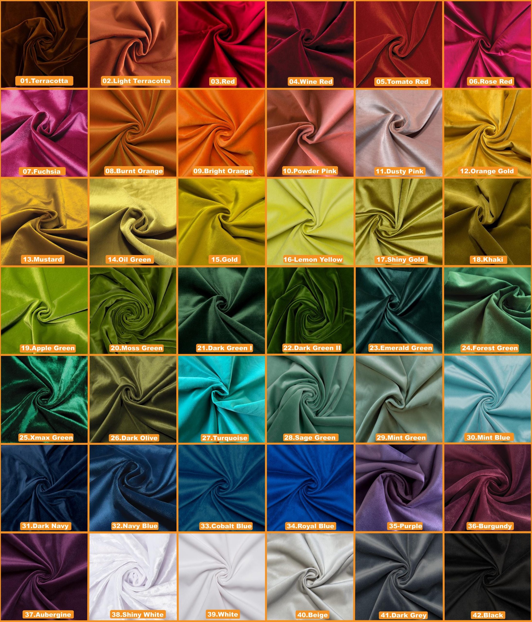 Velvet Double Side Colour Pillow Cover Customised Scatter Cushion Cover, 42 Colour Options. (all Sizes)