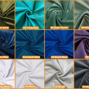 Velvet Double Side Colour Pillow Cover Customised Scatter Cushion Cover, 42 Colour Options. (all Sizes)